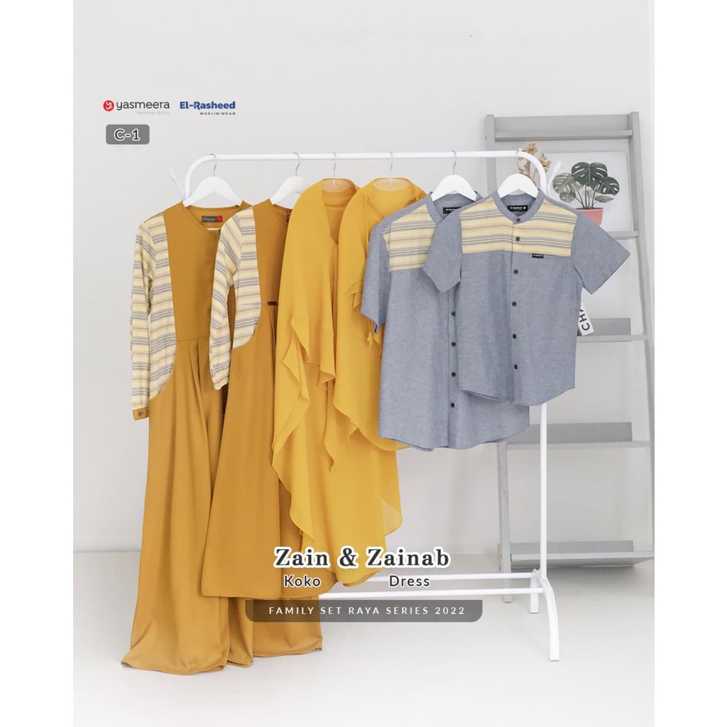 ZAIN-ZAINAB Series by Yasmeera >< El-Rasheed warna C1 (Navy - Amber Gold)