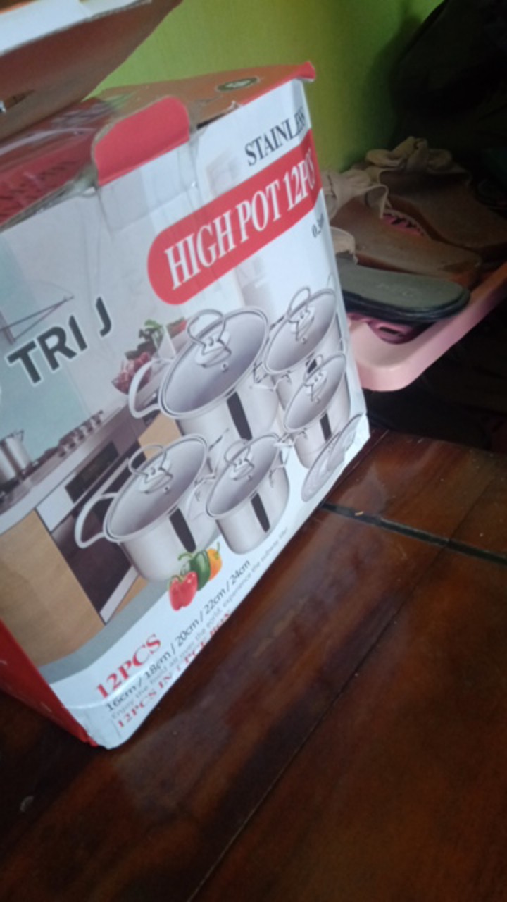 Panci Kukusan 1 Set High Pot 5 Pcs Steamer Stainless Steel Tutup Kaca