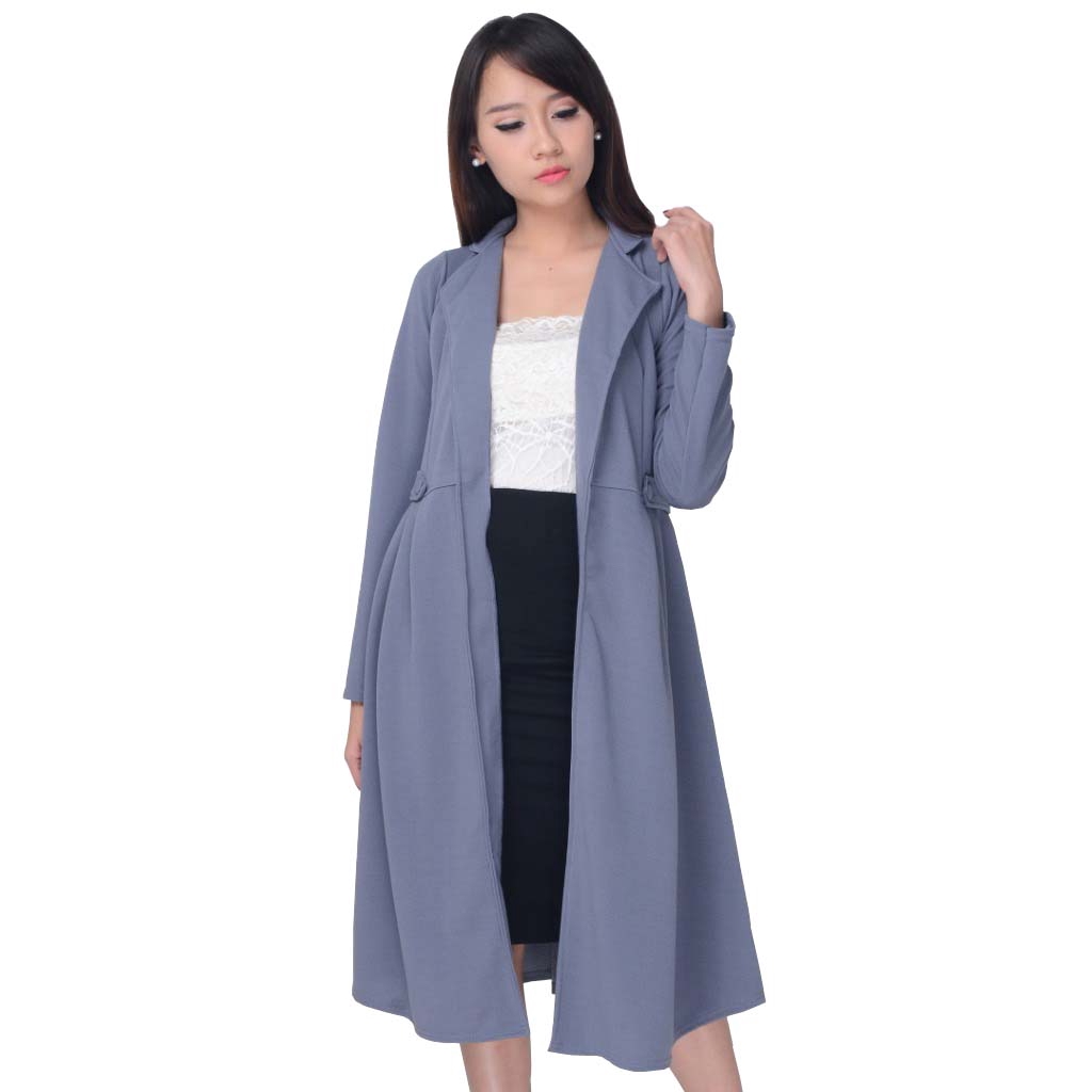 Cardigan Wanita Outer Tunik Muslim BublePop Tebal