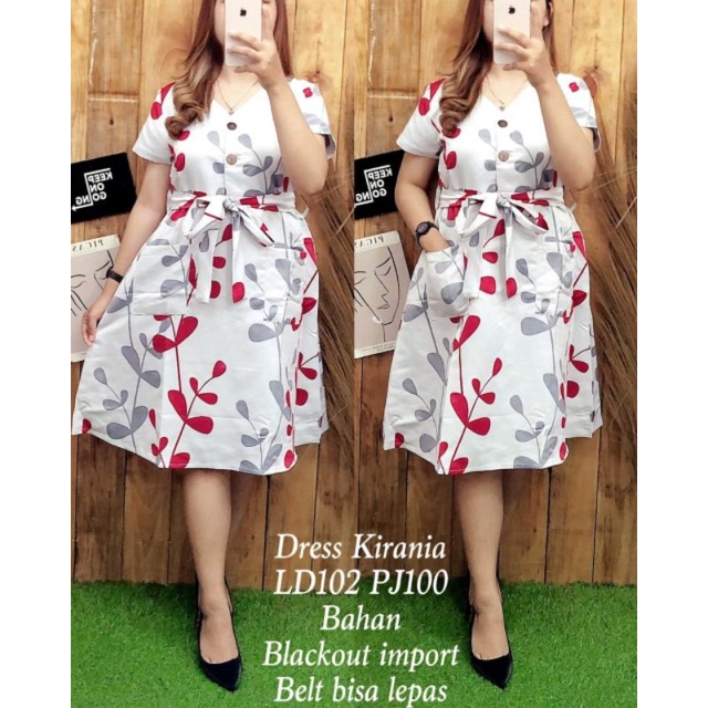 Dres kirania z putih blackout import