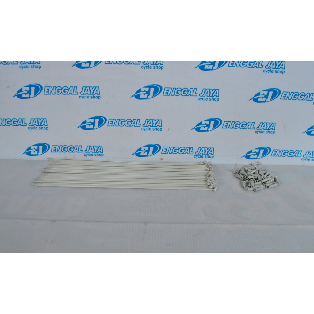 Jari Jari Ruji Sepeda MTB 262mm 72 Pcs - Spoke Sepeda 14G X 262 Warna Putih