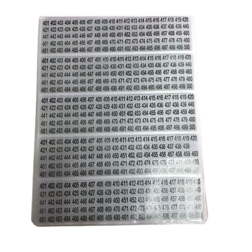 

Sticker Angka Warna / Stiker Numbering 1-500