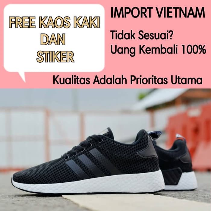 SEPATU OLAHRAGA LARI WANITA ADIDAS NMD R2 IMPORT VIETNAM - Putih, 37