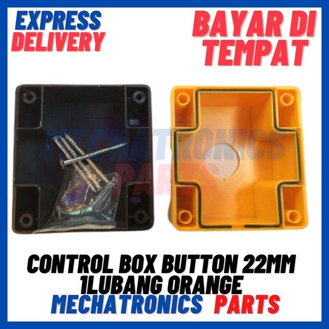 [BOX-9023] CONTROL BOX PUSH BUTTON 22MM 1LUBANG ORANGE