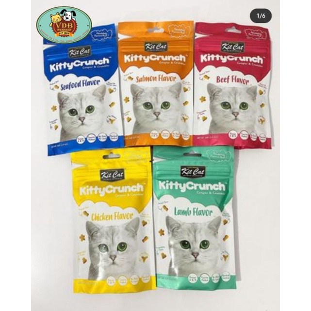 Snack kering kucing Super Premium Kitty Crunch Kit Cat