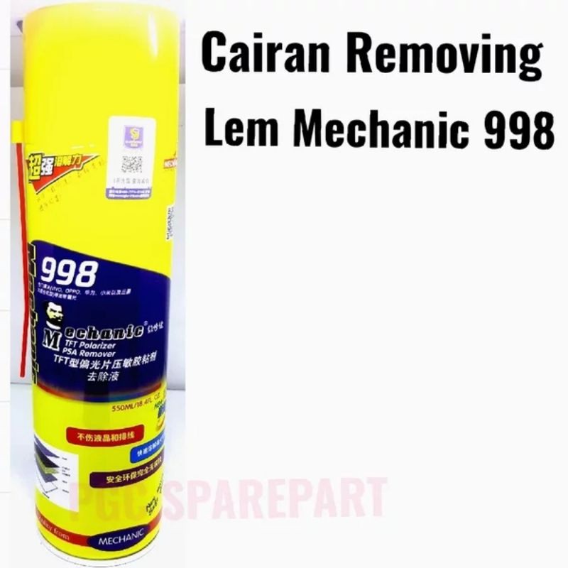 Removed Liquid Spray 998 Spray Penghancur Lem TFT Polarizer Pembersih Lem TFT Polarizer