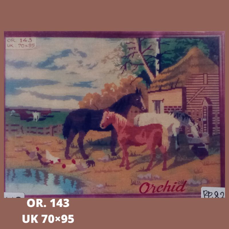 KRISTIK KRUISTIK SULAM 1 SET CROSS STITCH ORCHID OR 143 144 145 146 147