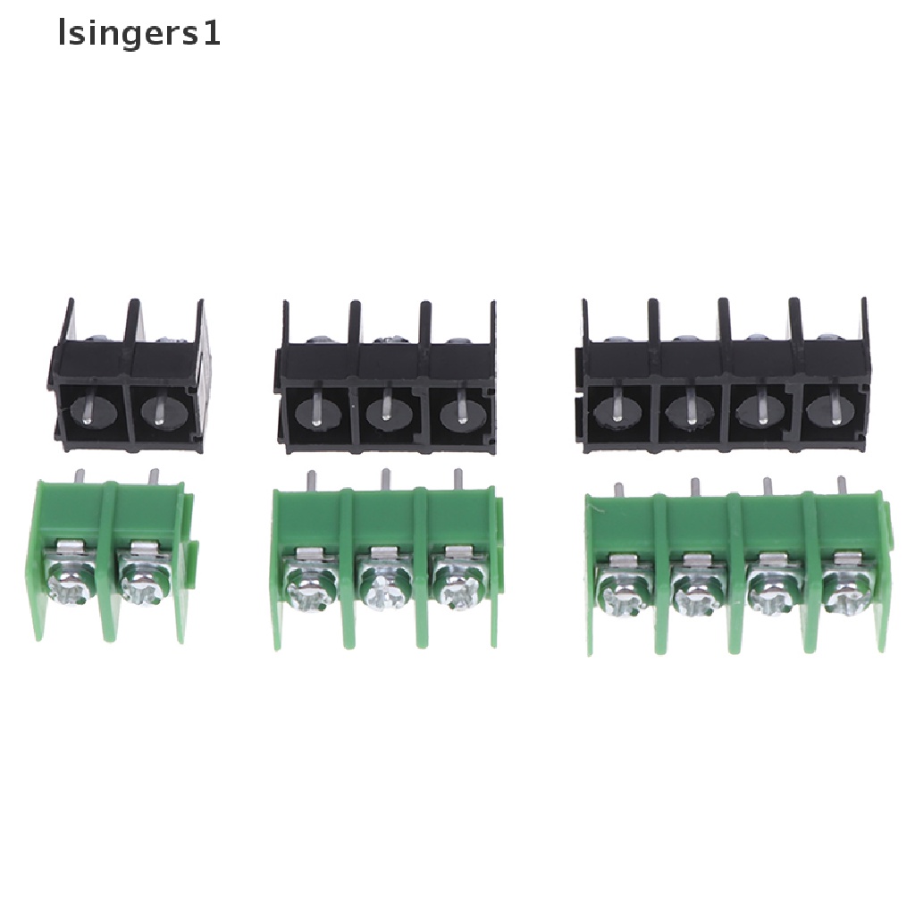 (lsingers1) 10pcs Blok Terminal Konektor Sekrup 7.62 mm KF7.62-2P 3P 4P 7.62mm