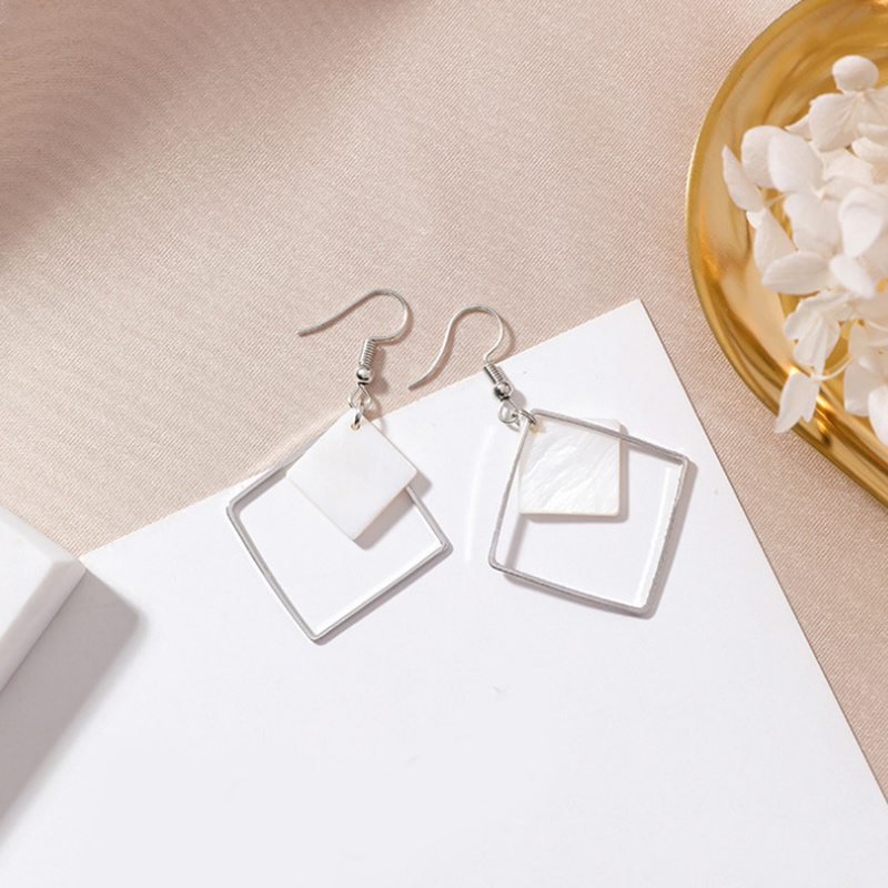 Shell Geometric Earrings Simple Fashion Ear Jewelry