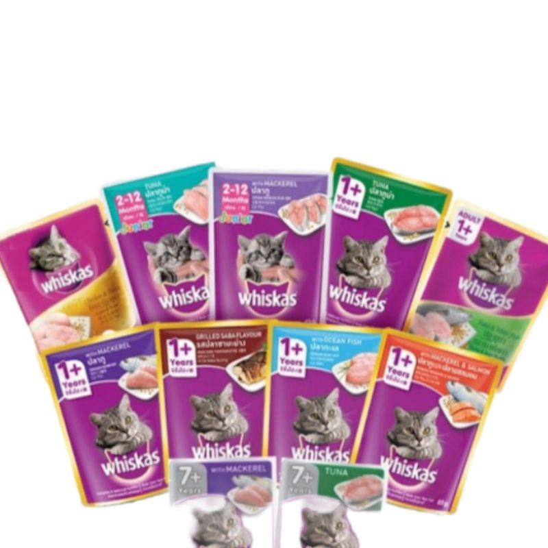 PROMO makanan kucing whiskas 80gr/ whiskas sachet all varian