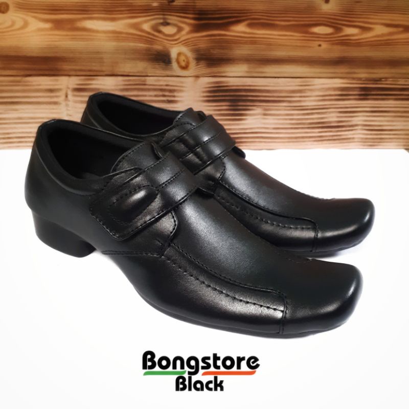 sepatu pria formal lancip kulit berkualitas premium terbaru sepatu pantofel pria model gesper