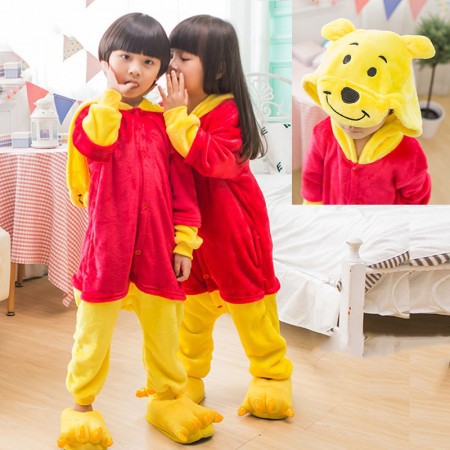 PIYAMA ONESIE KOSTUM KIGURUMI BAJU KID ANAK DISNEY MICKEY STITCH WINNIE DLL