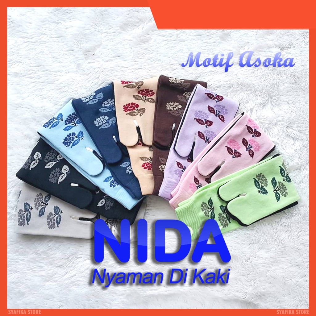 Kaos Kaki Jempol Muslimah Nida Motif Asoka Murah