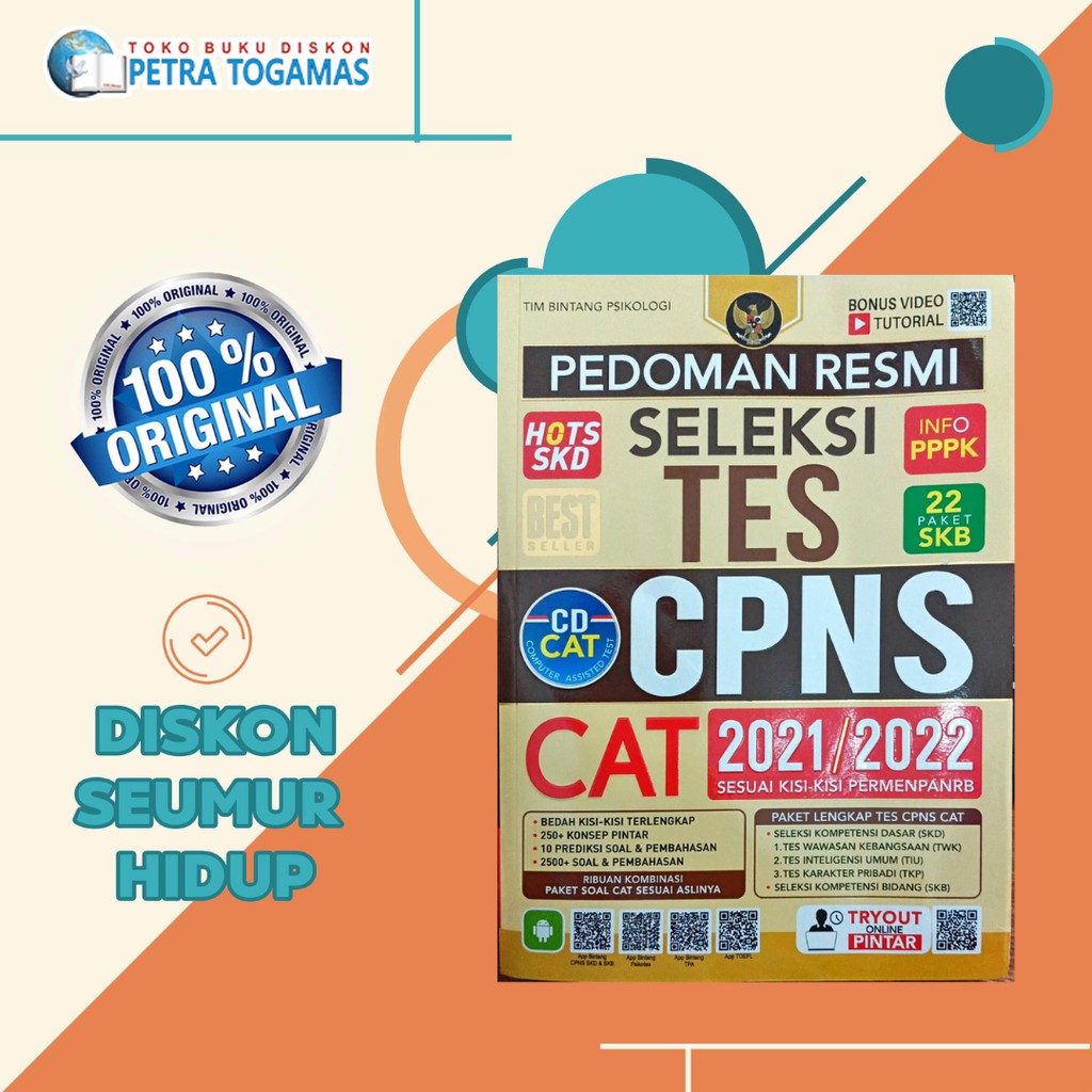 PEDOMAN RESMI SELEKSI TES CPNS CAT 2021-2022 + CD