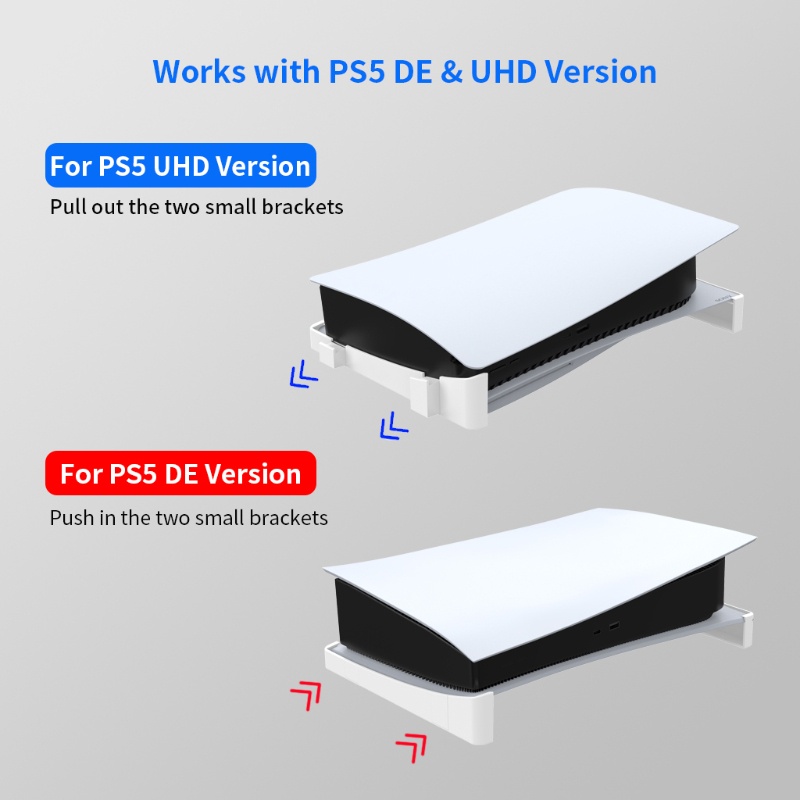 Btsg Rak Penyimpanan Horizontal Konsol Game Lay the Stand Portable Stand Untuk Host