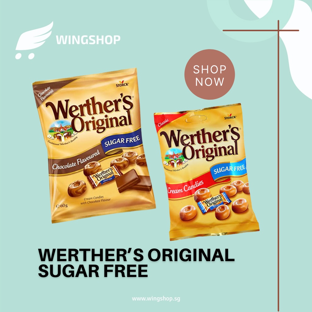 

(PO) Werther's Original Sugar Free Candy Permen Tanpa Gula rasa Cream dan Permen Coklat