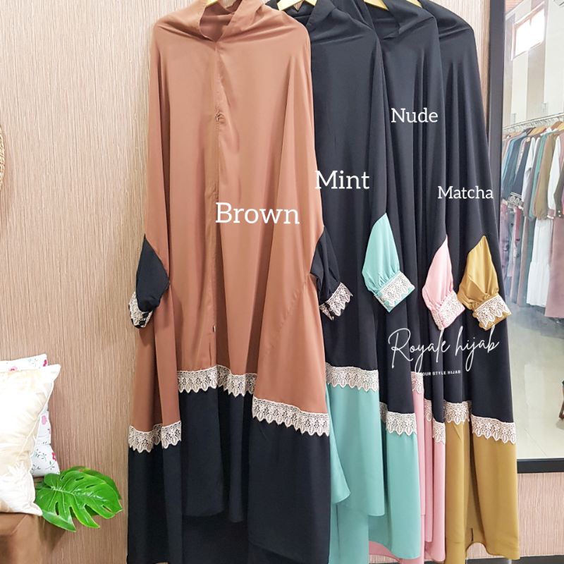 Melody khimar khimar overhead khimar floor ori royale hijab solo ni