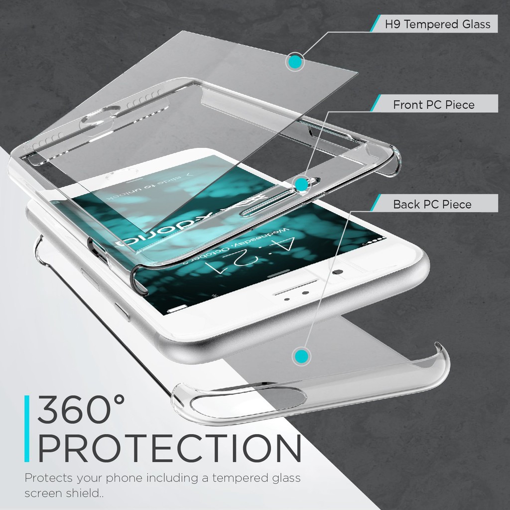 X-DORIA Defense 360 Glass Case - iP 7 (Clear)