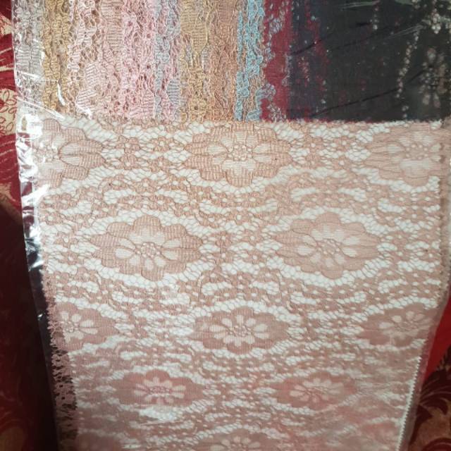 KAIN BROKAT LACE CORD GLITTER & NON GLITTER ALXB