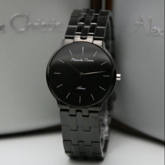 ALEXANDRE CHRISTIE AC8616 BLACK LIST SILVER WANITA.ORIGINAL GARANSI RESMI 1 TAHUN