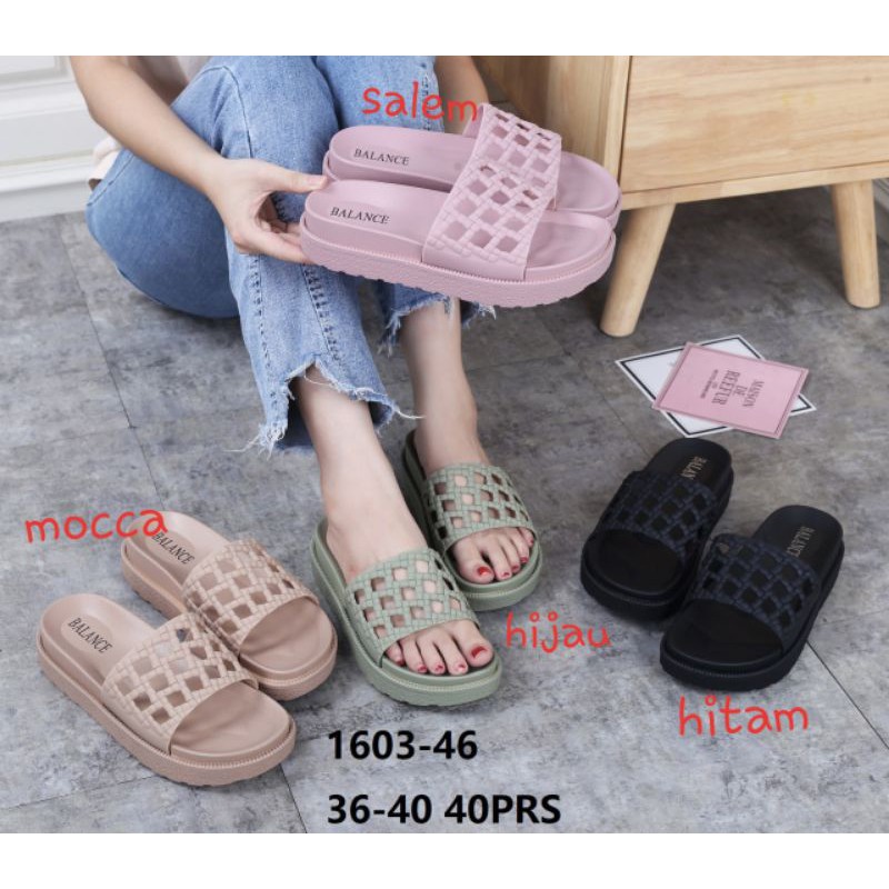 sandal wedges 1603-46 jaring