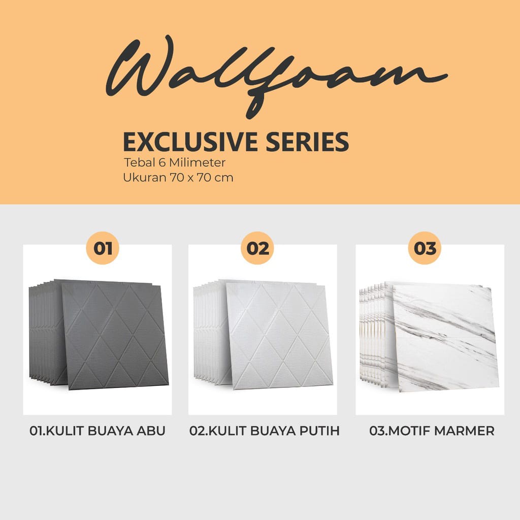 WALLPAPER FOAM WALLFOAM BATA, PLAFON, KAYU 3D PROMO-1