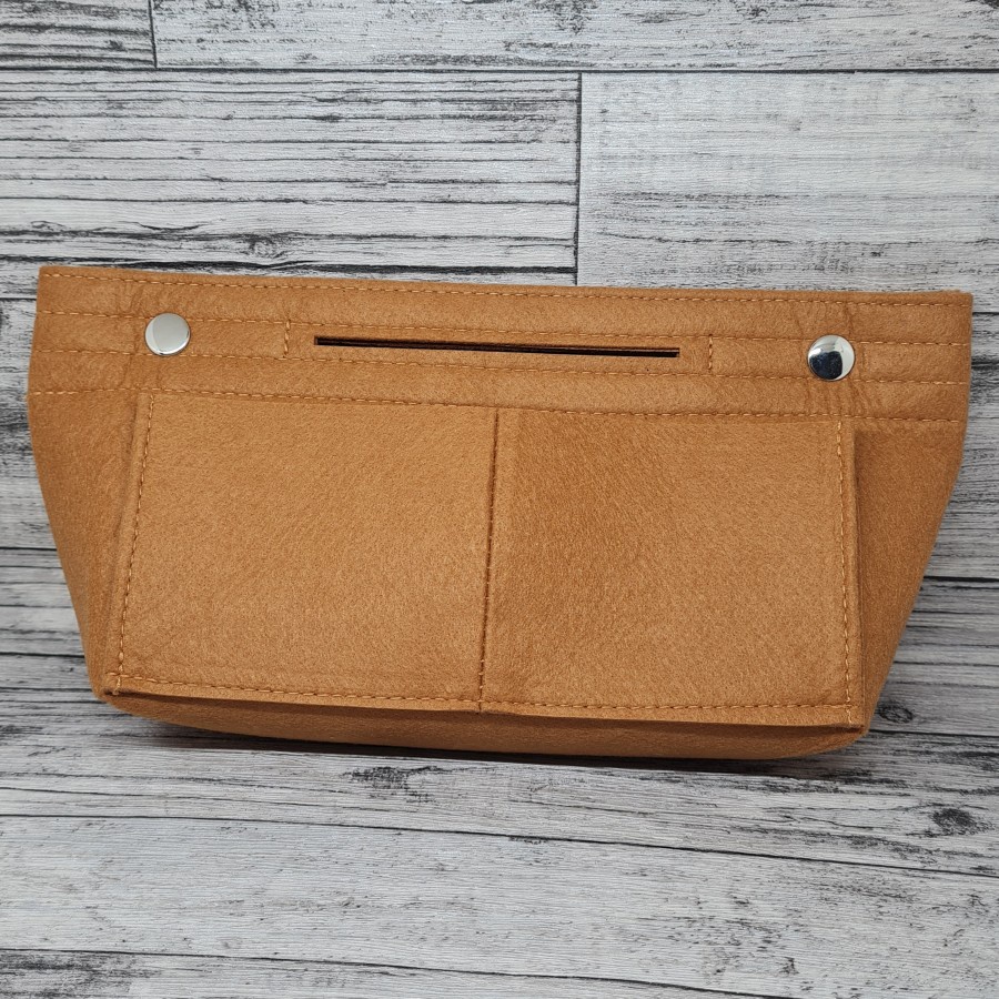 Simple felt bag organizer with button / multi bag organizer