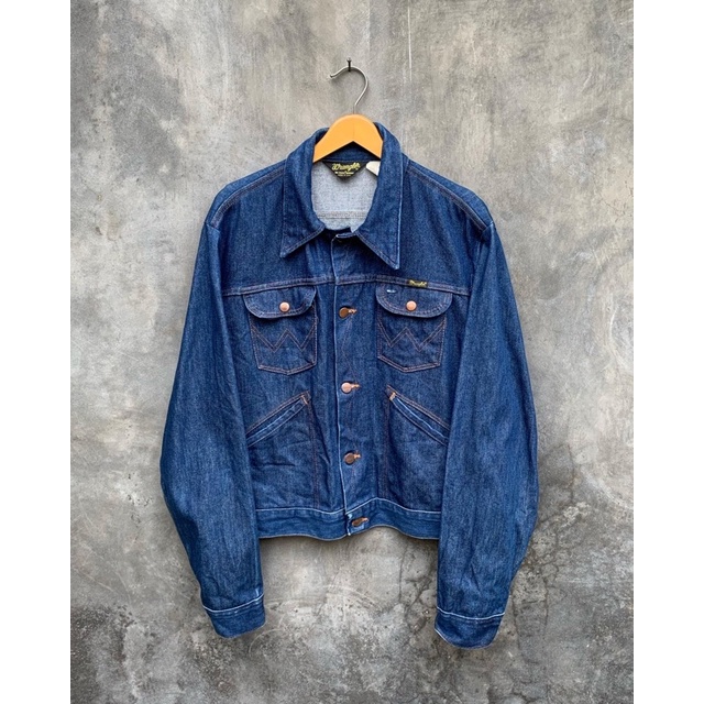 Trucker Jaket Jeans Wrangler Original