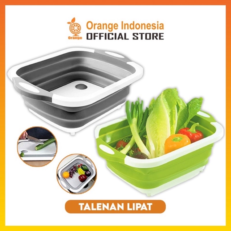 Talenan baskom / talenan lipat portable / baskom lipat portable / talenan serbaguna