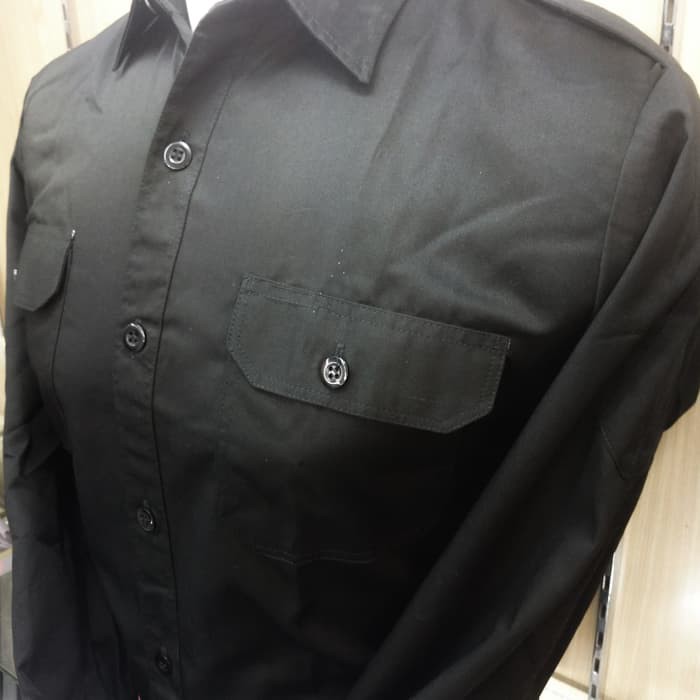 Kemeja Seragam Trans Tv Baju Net Tv Panjang Seragam Hitam Biru Dongker -