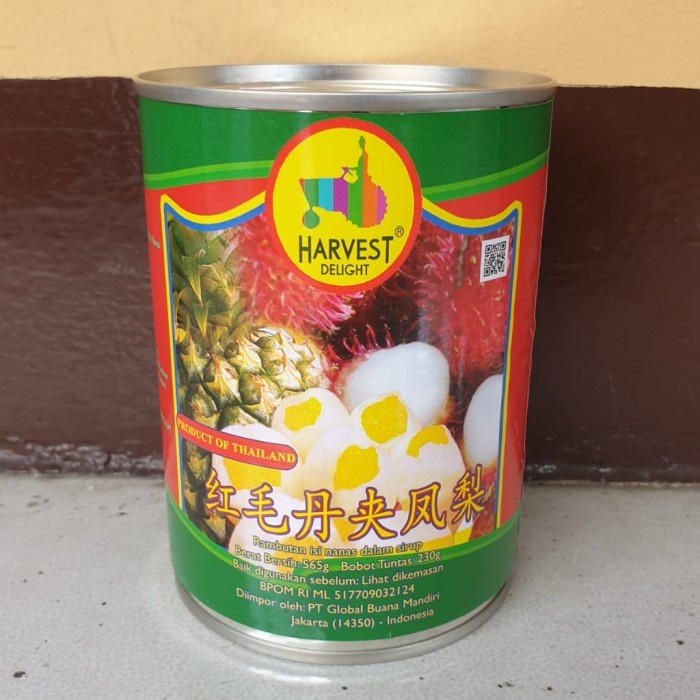 

Kalengbuah- Satuan Harvest Delight Canned Rambutan Pineapple 565Gr Kaleng -Buah-Kaleng.