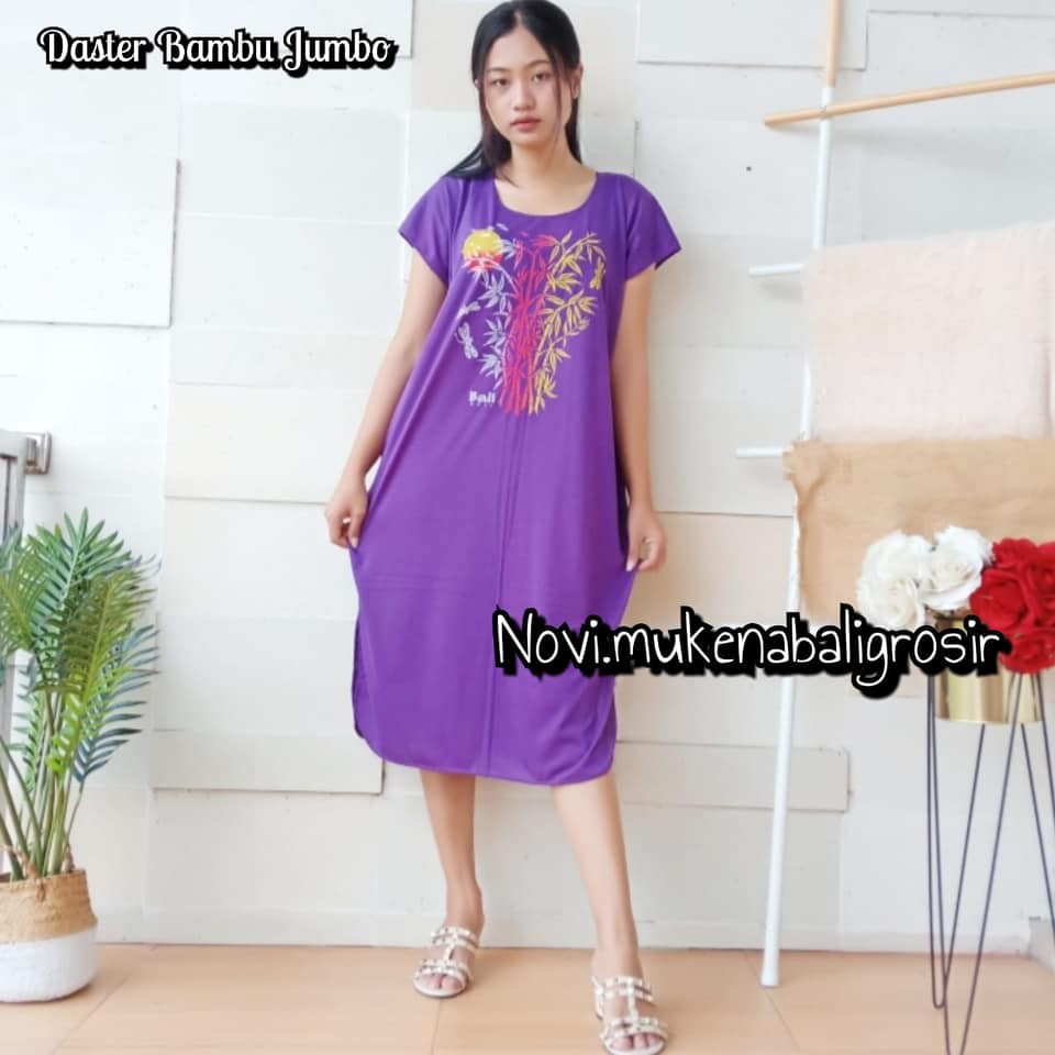 DASTER BAMBU JUMBO BALI KAIN HALUS-Ugu Tua G034