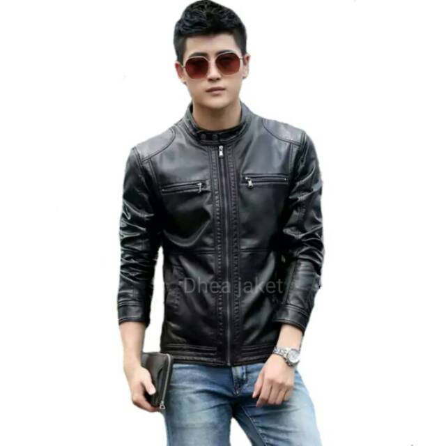 JAKET PRIA CASUAL SEMI KULIT PUNDAK