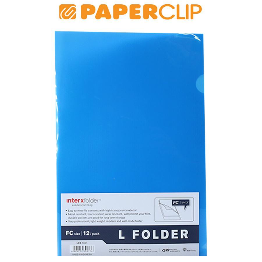 

CLEAR SLEEVES INTERX FC LFX100F 12S BLUE