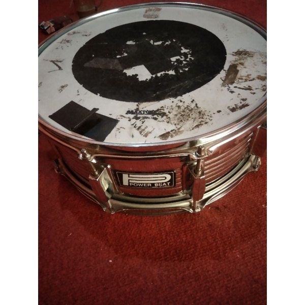 snare drum powerbeat steel shell second