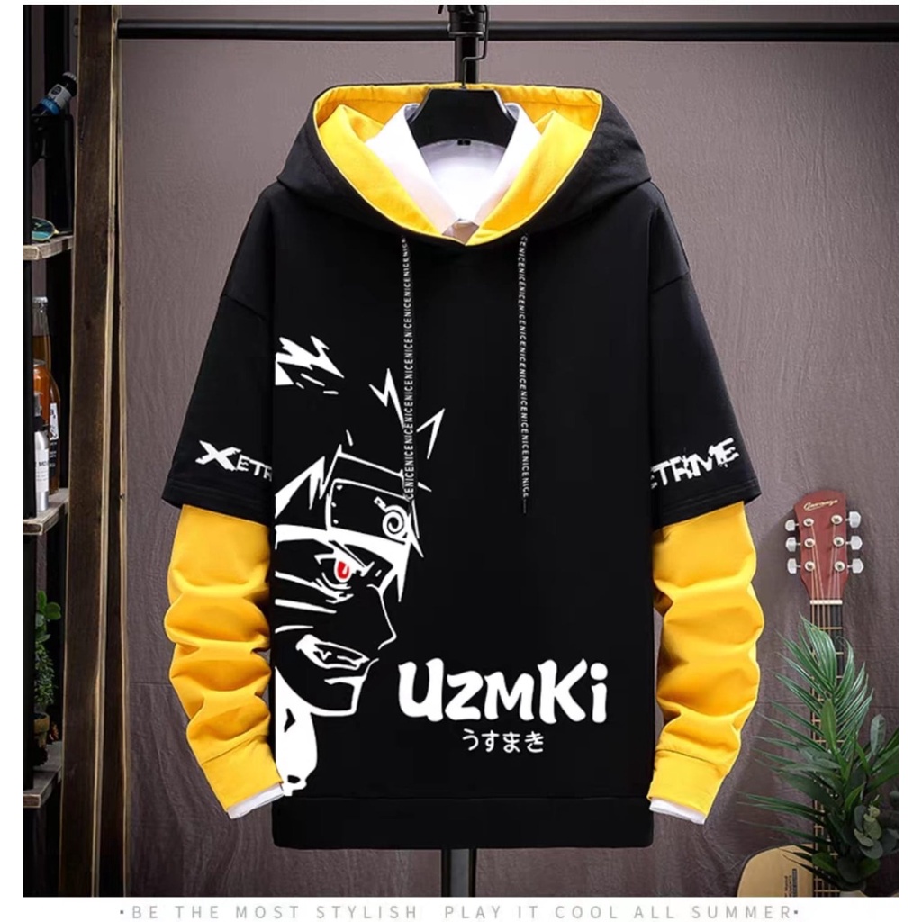 ALIPIO FASHION - SWEATER HOODIE UZMKI / fashion pria / hoodie pria / murah / keren / terbaru