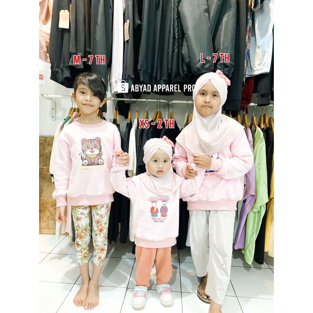 Jaket Sweater Anak Custom Nama Teks Photo Bahan Premium Proses Cepat Ready Umur 2 -  12 Tahun