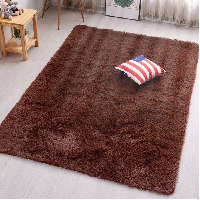 Karpet Minimalis Anti Slip Karpet Bulu Tebal Ruang Tamu Ruang TV Kamar Tidur Kamar Kosan Uk.60x120cm