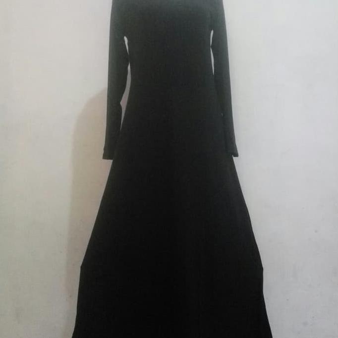 terlaris gamis polos hitam kaos inner gamis
