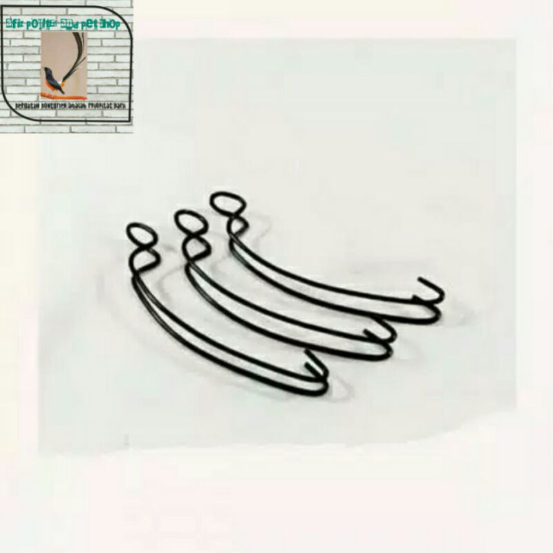 KLEM KAWAT / PENJEPIT UNTUK SANGKAR TEBOK PLASTIK LOVEBIRD KAKI