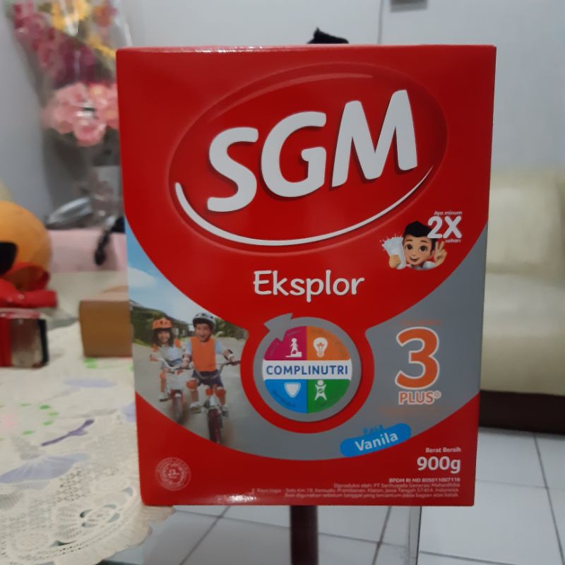 SGM eksplor 3 plus susu pertumbuhan 3-5 tahun vanila 900 gr