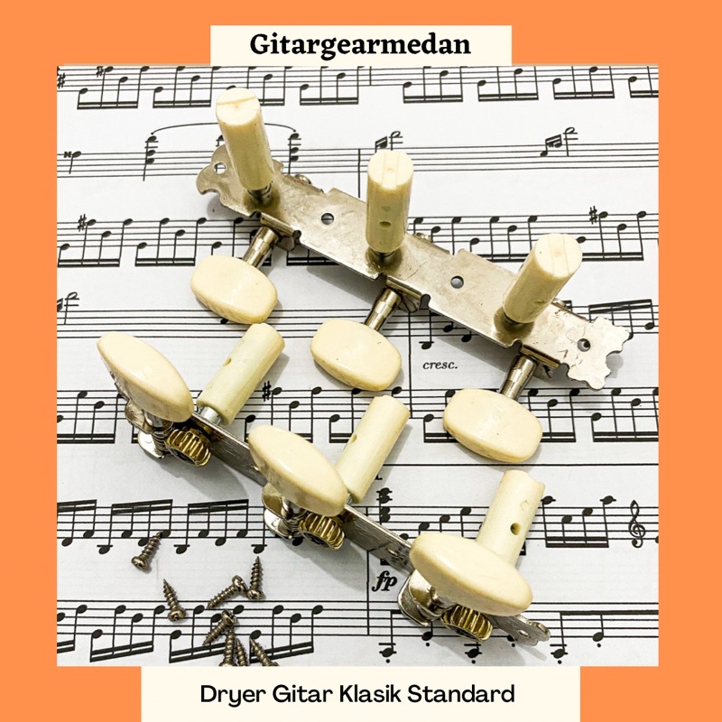 TUNING PEG DRYER GITAR KLASIK STANDARD 1 SET 3R 3L