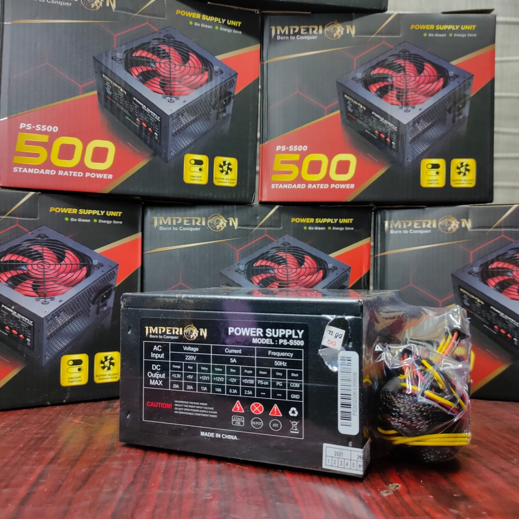 PSU Power Supply Built Up Murah 400 500 550 600 Watt Trus Pure Berkualitas dan Bergaransi