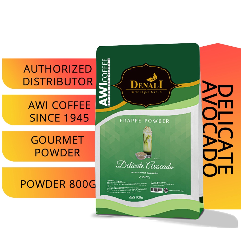 

Awi Coffee I Powder Delighful Avocado 800gr I denali I coffee | Flavored