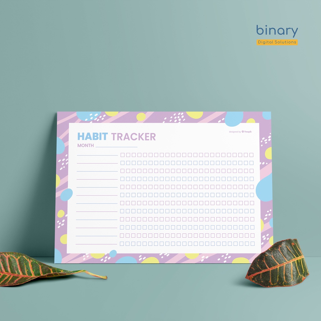 

Poster Habbit Tracker + Free Spidol | ps-HT04 | Poster Planner Aesthetic