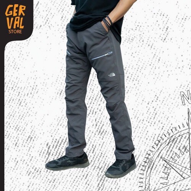Celana panjang outdoor Abu - pinnacle pant Grey