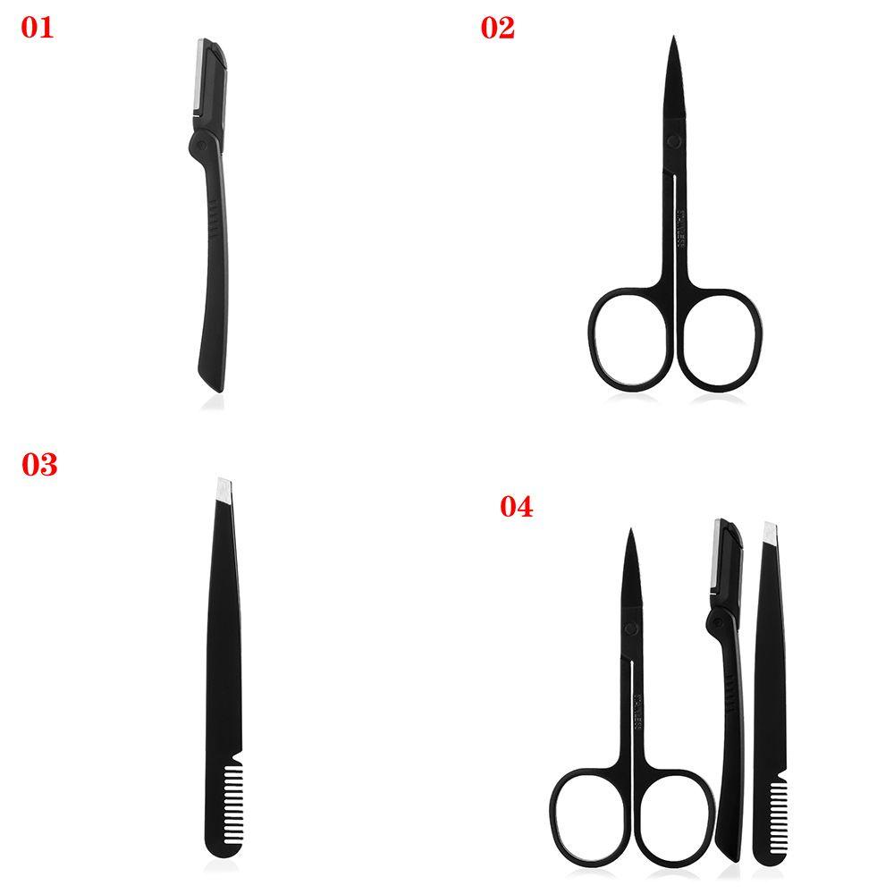 TOP Gunting Makeup Bulat Titik Kepala Lengkung Pedicure Alis clipper Trimming Hair Remove Tools