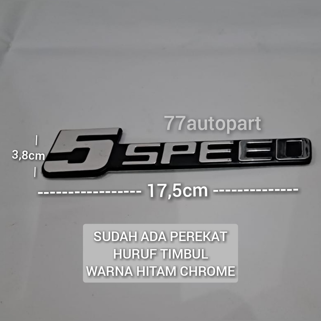 emblem logo mobil tulisan 5spead untuk taft f70