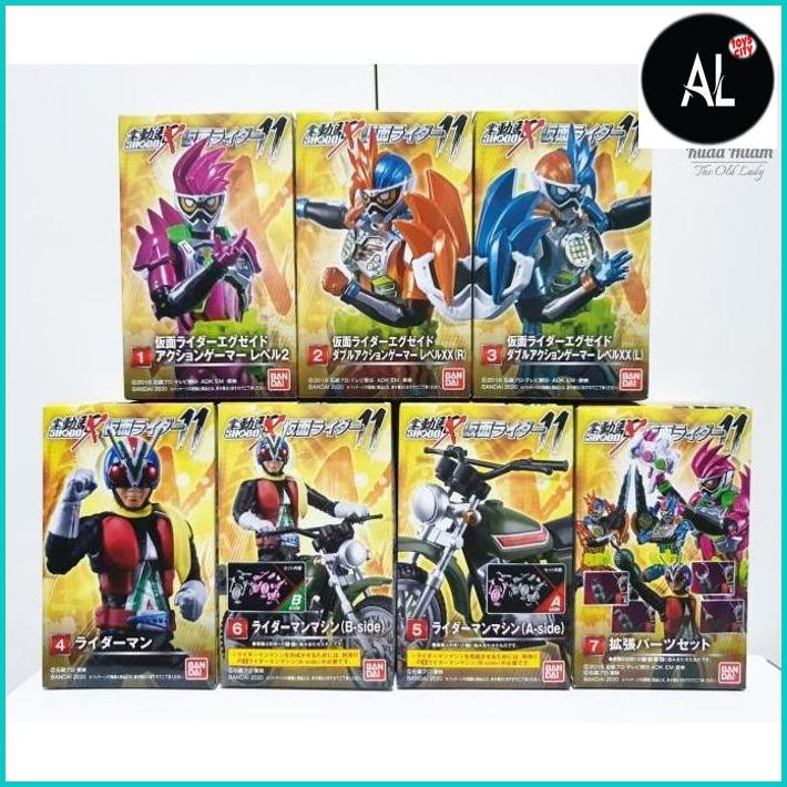 Al Shodo-X Kamen Rider 11 Ex-Aid Action Gamer Riderman Machine Set Of 7