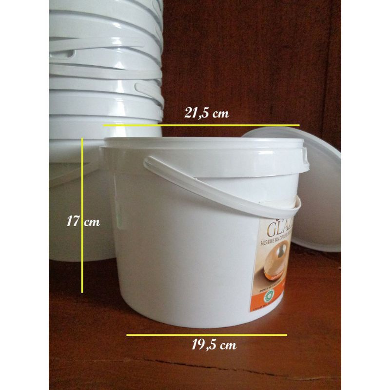 ember plastik 5kg bekas cat tanpa tutup